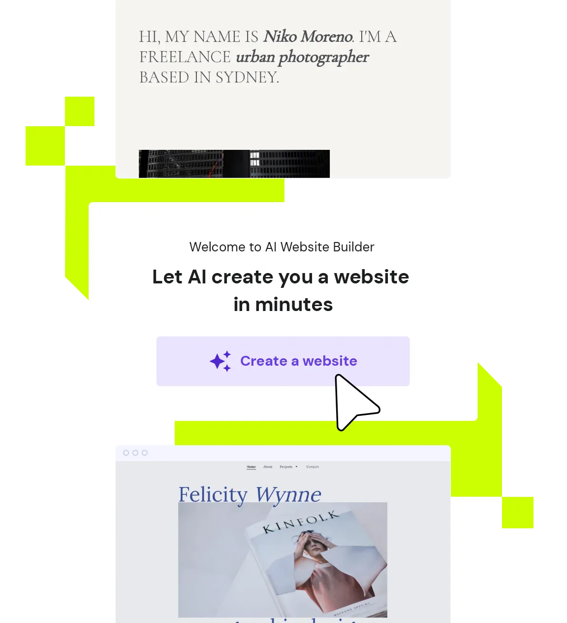 Create a website in 3 easy steps