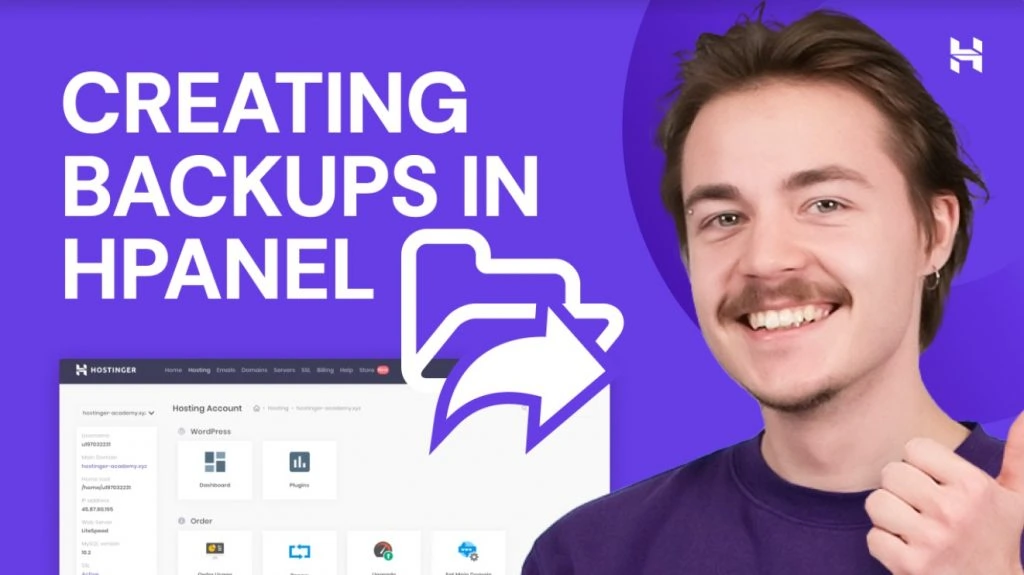 Downloading and Restoring Backups Using Hostinger’s hPanel – Video Tutorial